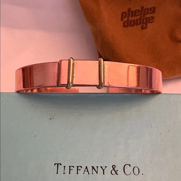 Tiffany & Co. for Phelps Dodge Copper Cuff Bracelet (Vintage & Rare) 🩵🩵🩵 - Picture 4 of 6